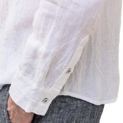 White Men`s Linen Shirt