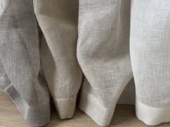 Tab Top Classic sheer linen curtain panel