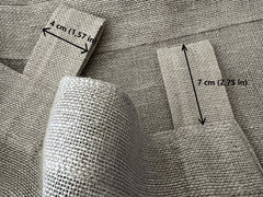 Tab Top Classic sheer linen curtain panel