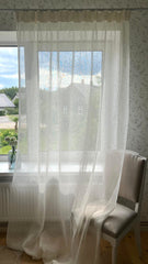 Classic Linen Curtain with multifunctional tape