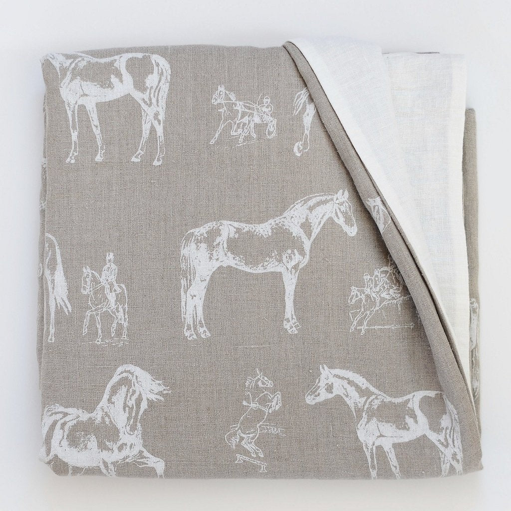 Soft Linen Duvet Covers Horses - Linen Room Latvia