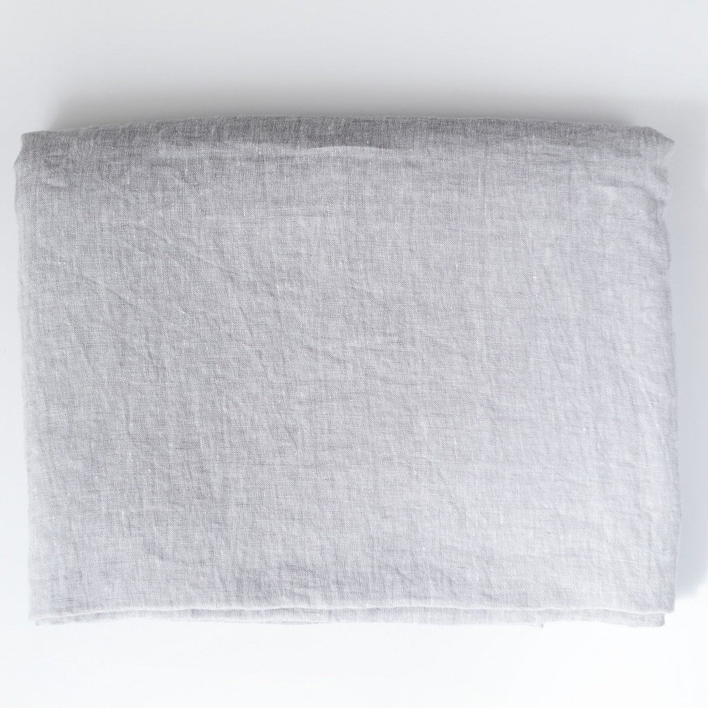 Light Grey Luxury Soft 100% Linen Bed Sheet