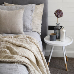 Linen throw Waffle - Linen Room Latvia