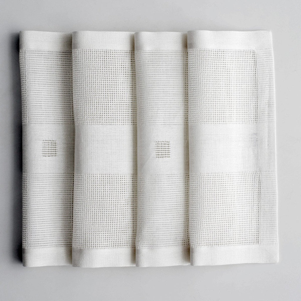 Table Runner Caneva tracks Linen Room Latvia 60 x 45 cm white 