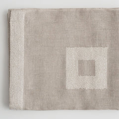 Linen Curtain with square - Linen Room Latvia