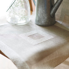 Table runner Boucle with square tracks Linen Room Latvia 