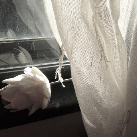 Linen Curtains with panicles